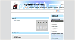 Desktop Screenshot of espectaculostictak.com