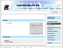 Tablet Screenshot of espectaculostictak.com